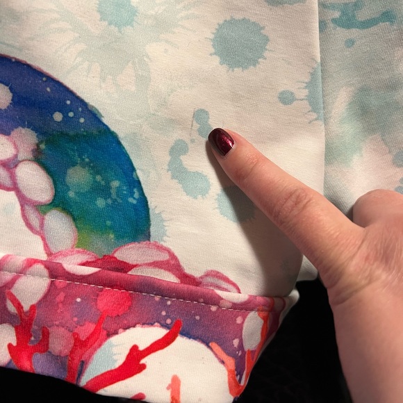 OCTOPUS'S GARDEN WHITE CUFFED SHORTS - LIMITED - Picture 8 of 10